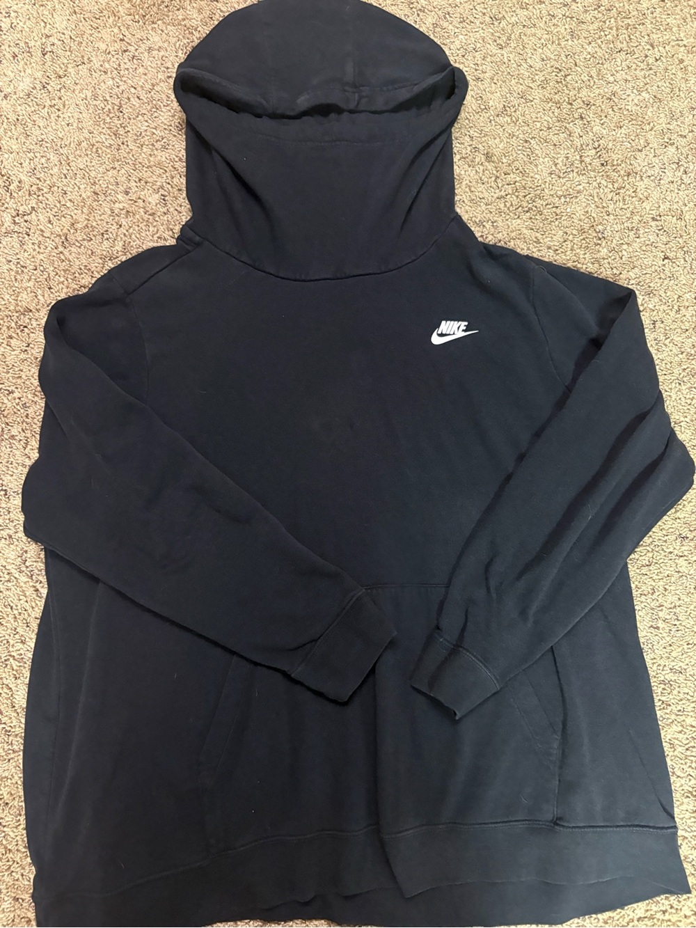 Women’s Nike Black Hoodie with White Logo
